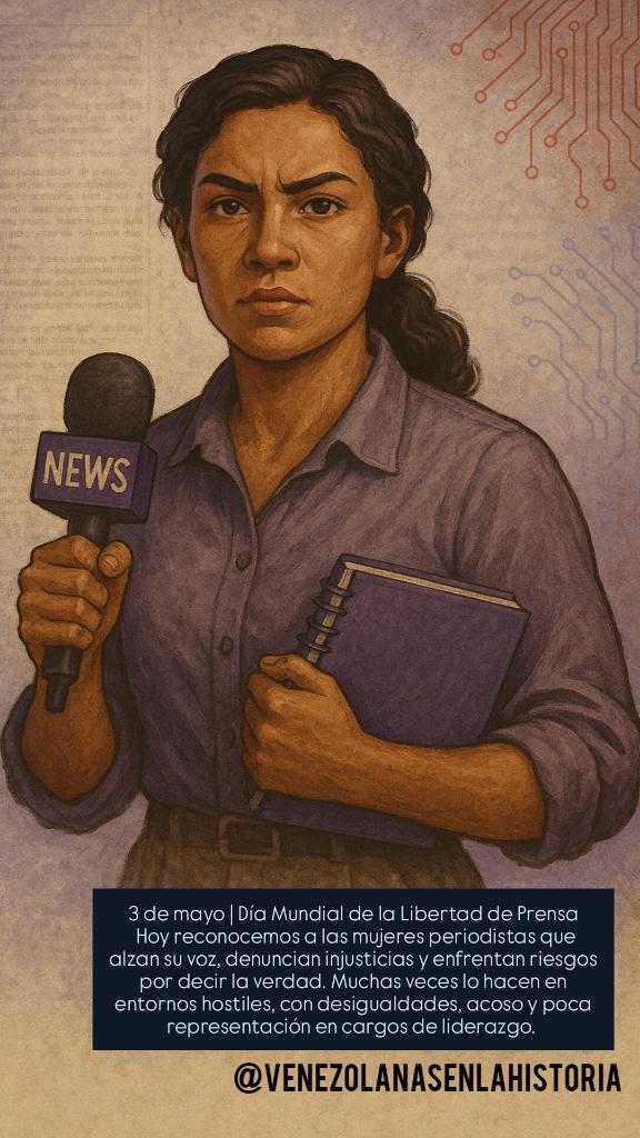 #3mayo
#diamundialdelalibertaddeprensa 
La información es poder. Y la libertad de prensa es su guardiana
Un derecho que hace posible una sociedad informada, justa y democrática.

Un día para rendir homenaje a las mujeres periodistas. Su voz es clave para una prensa libre y plural