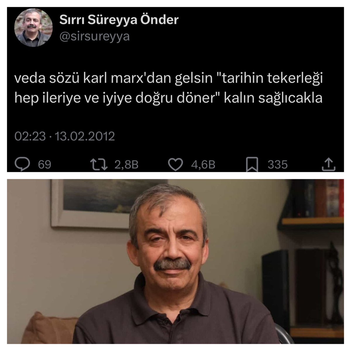 Demir olsan çürürdün,Toprak oldun da dayandın Sırrı abi.. Seni,senin yanına gelene kadar unutmayacağım.

SırrıSüreyyaÖnder
