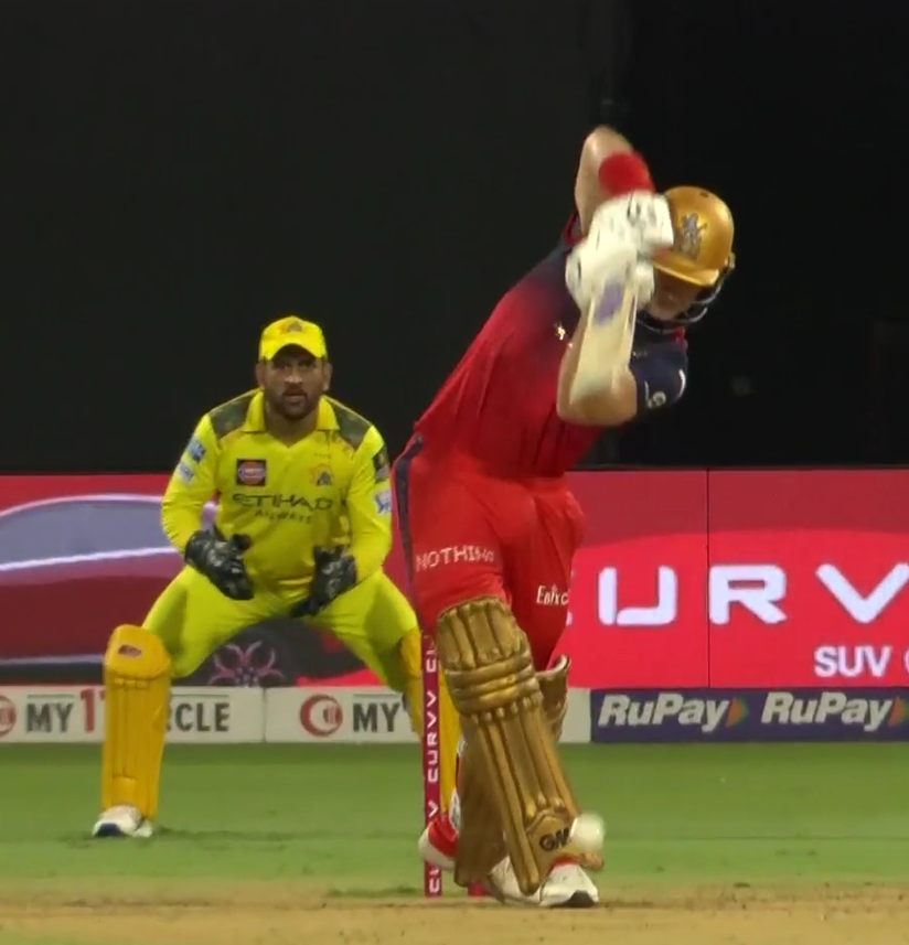 Dhoni is stunned behind stumps