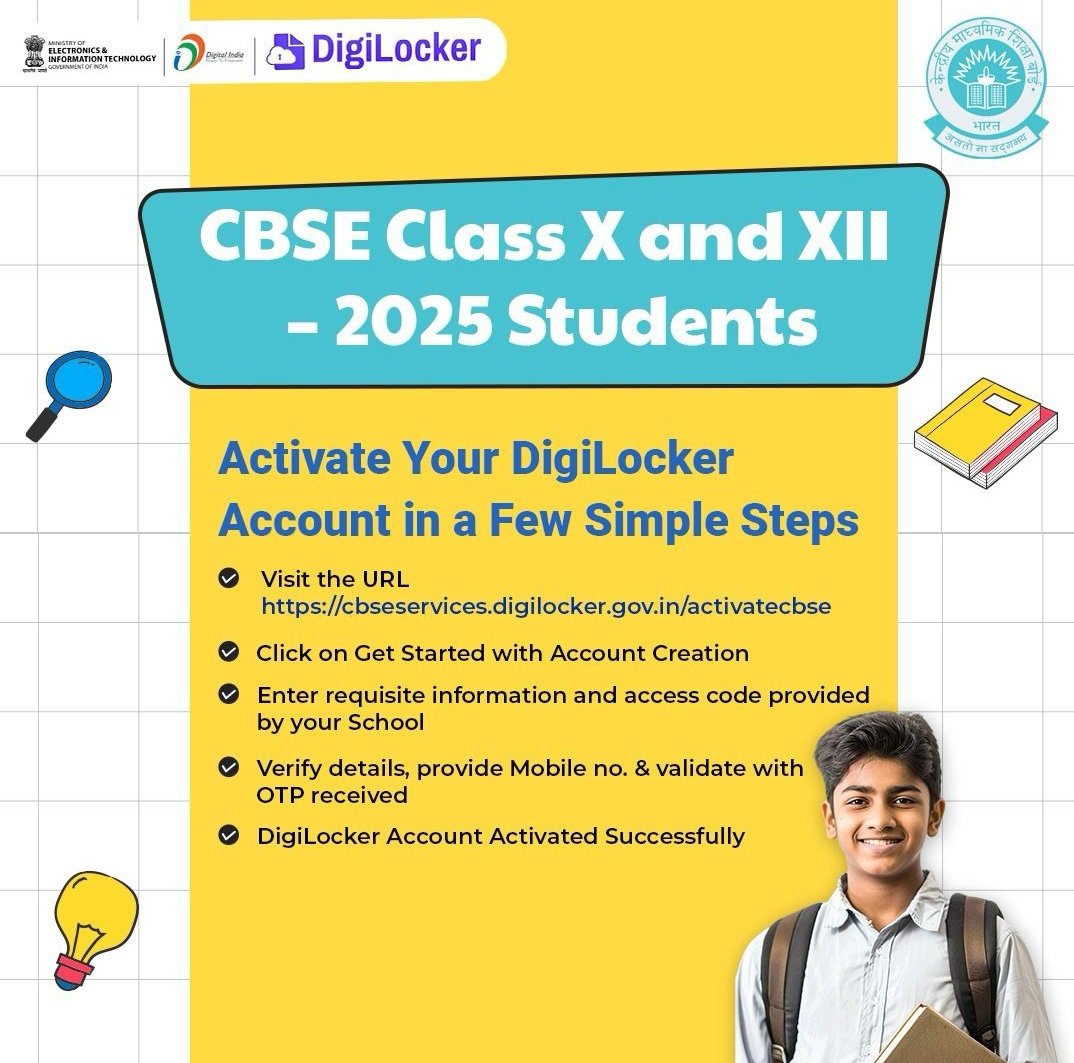 KKSirphysics's tweet photo. #CBSE Class X &amp; XII Students – 2025!
Your results are #comingsoon! #DigiLocker has created a special setup for convenient access to results.
Activate your account now:
https://t.co/Agy2AChLdm
Be ready. Be smart. Go digital! https://t.co/6dPqUtd5Gi