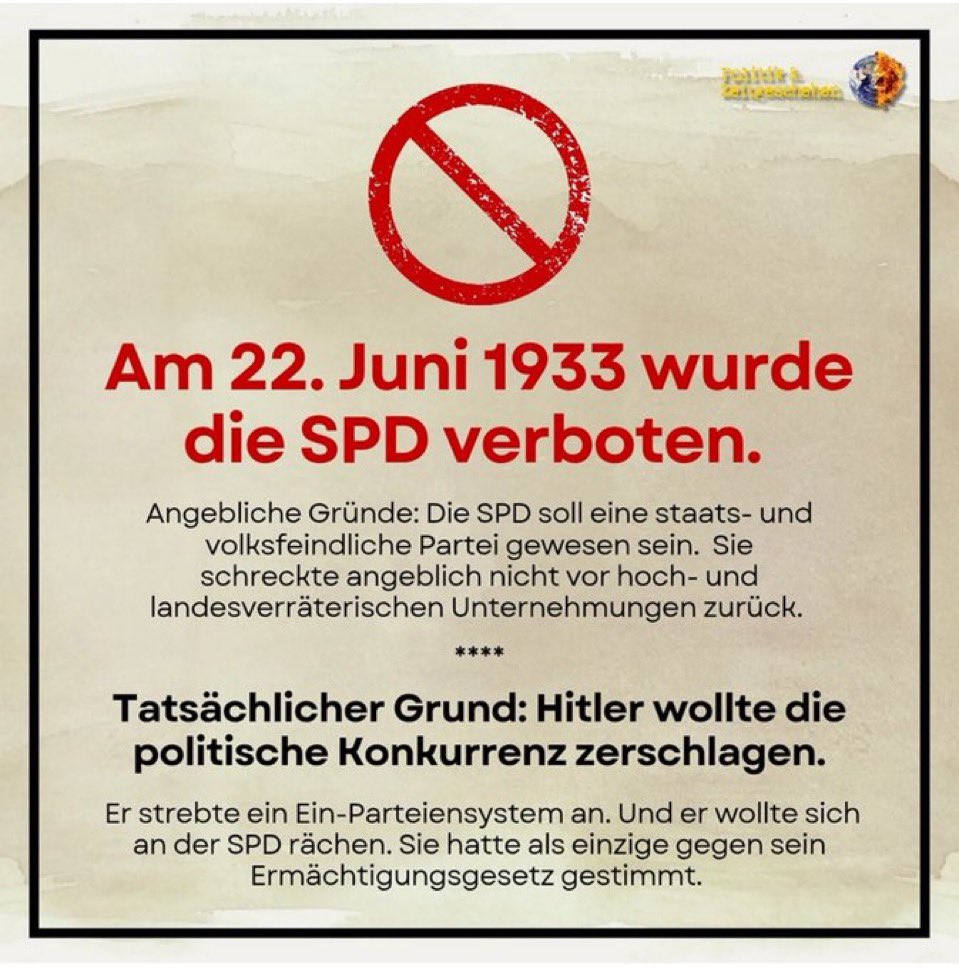 Tillmannk192350's tweet photo. @nikitheblogger Parteiverbot hat Tradition bei uns... https://t.co/gPos8WpnAa
