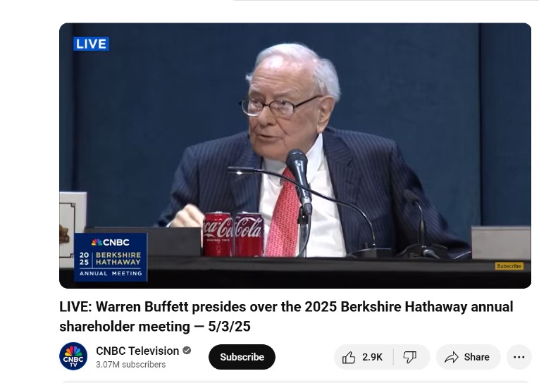 arpankh228's tweet photo. Annual ritual: #BerkshireHathaway AGM 2025.
At 94 years of age, Warren #Buffett is as sharp as ever!
So much learning!

#ValueInvesting #Nepal https://t.co/o2JFUJhTDQ