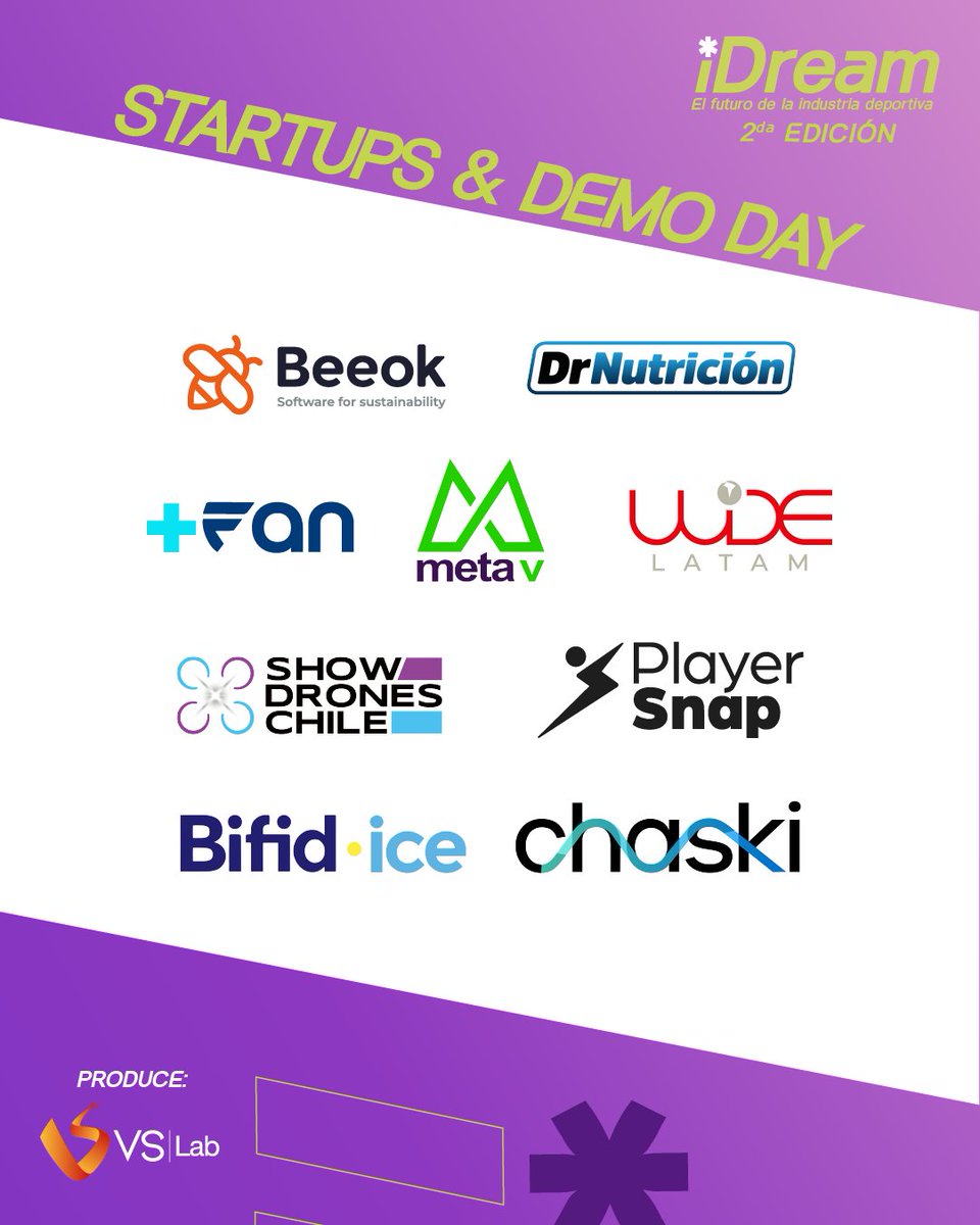 😎🚀 Las instituciones que nos respaldan

📌No te quedes fuera de la segunda edición del seminario que llegó a revolucionar la industria del deporte.

🗓️ ¡Nos vemos este 6 y 7 de mayo en el Auditorio Campus Bellavista Universidad San Sebastián!

🎟️ ENTRADA LIBERADA