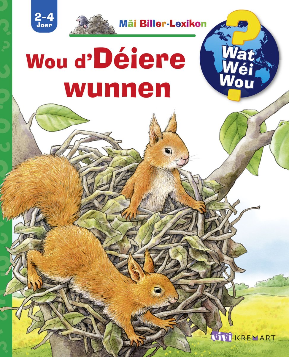 D'#Bicher aus eiser Serie "Wat? Wéi? Wou?" vermëttele Wëssen a Wierder (op #Lëtzebuergesch). 4 Titele sinn nach ze kréien, vun engem sinn awer bal keng Exemplairë méi do ... 📚 An Ärer #Librairie, op letzshop.lu oder via kontakt@kremart.lu 😍 kremart.lu/kannerbicher/