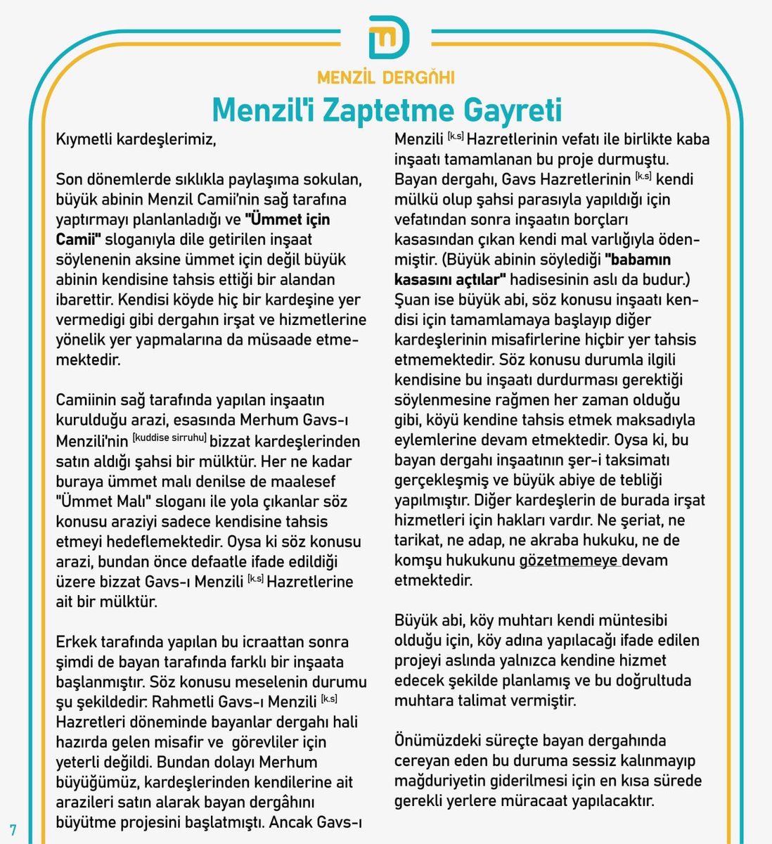 Menzil Dergâhı (@menzildergahi) on Twitter photo 