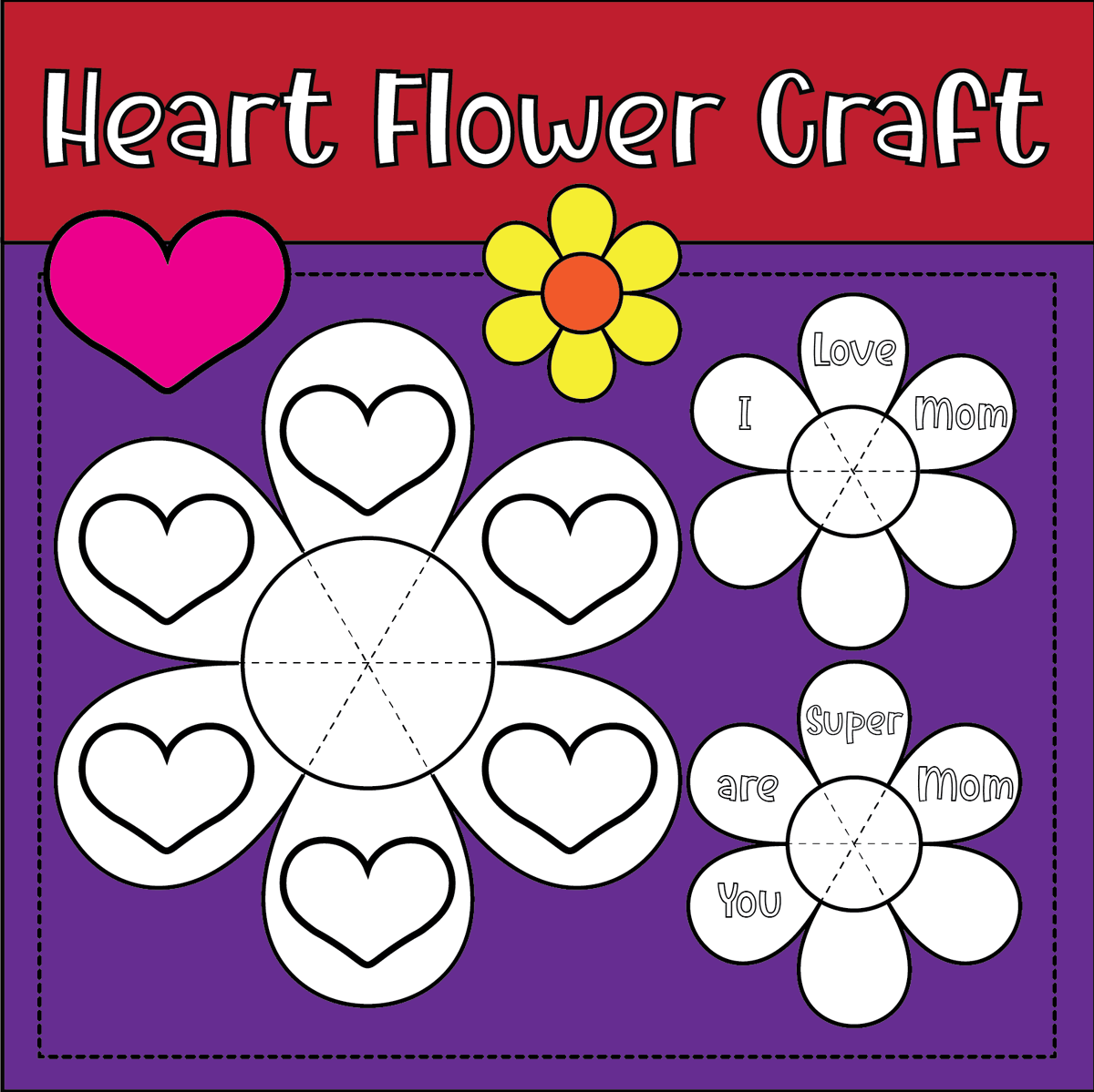 WeLoVeBaByCloth's tweet photo. Happy Mother’s Day: Heart Flower Craft Template https://t.co/JtUhF1IiHb https://t.co/t9gnPS7Qkj