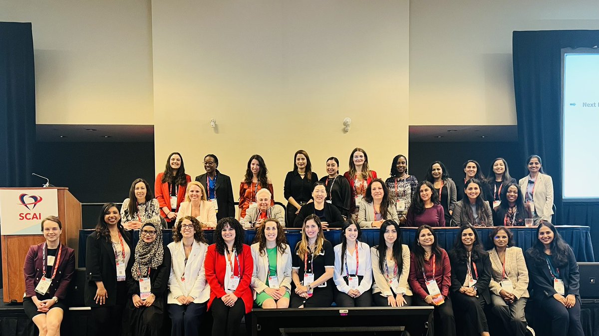 Poonam Velagapudi (@pooh_velagapudi) on Twitter photo #SCAIWIN —> talented ICs & IC aspirants who happen to be women!! 👩⚕️
Congratulations <a href="/nadia_sutton/">Nadia Sutton</a> for your leadership & a great WIN program at #SCAI2025!! Proud to see med students & international participation!! 👏 <a href="/SCAI/">SCAI</a> <a href="/SrihariNaiduMD/">Srihari S. Naidu, MD</a> <a href="/SriPittaMD/">Sridevi Pitta, MD,MBA</a> <a href="/mirvatalasnag/">MIЯVΛƬ #IC</a> <a href="/Drroxmehran/">Dr Roxana Mehran</a> #SCAIWIN —> talented ICs & IC aspirants who happen to be women!! 👩⚕️
Congratulations <a href="/nadia_sutton/">Nadia Sutton</a> for your leadership & a great WIN program at #SCAI2025!! Proud to see med students & international participation!! 👏 <a href="/SCAI/">SCAI</a> <a href="/SrihariNaiduMD/">Srihari S. Naidu, MD</a> <a href="/SriPittaMD/">Sridevi Pitta, MD,MBA</a> <a href="/mirvatalasnag/">MIЯVΛƬ #IC</a> <a href="/Drroxmehran/">Dr Roxana Mehran</a>