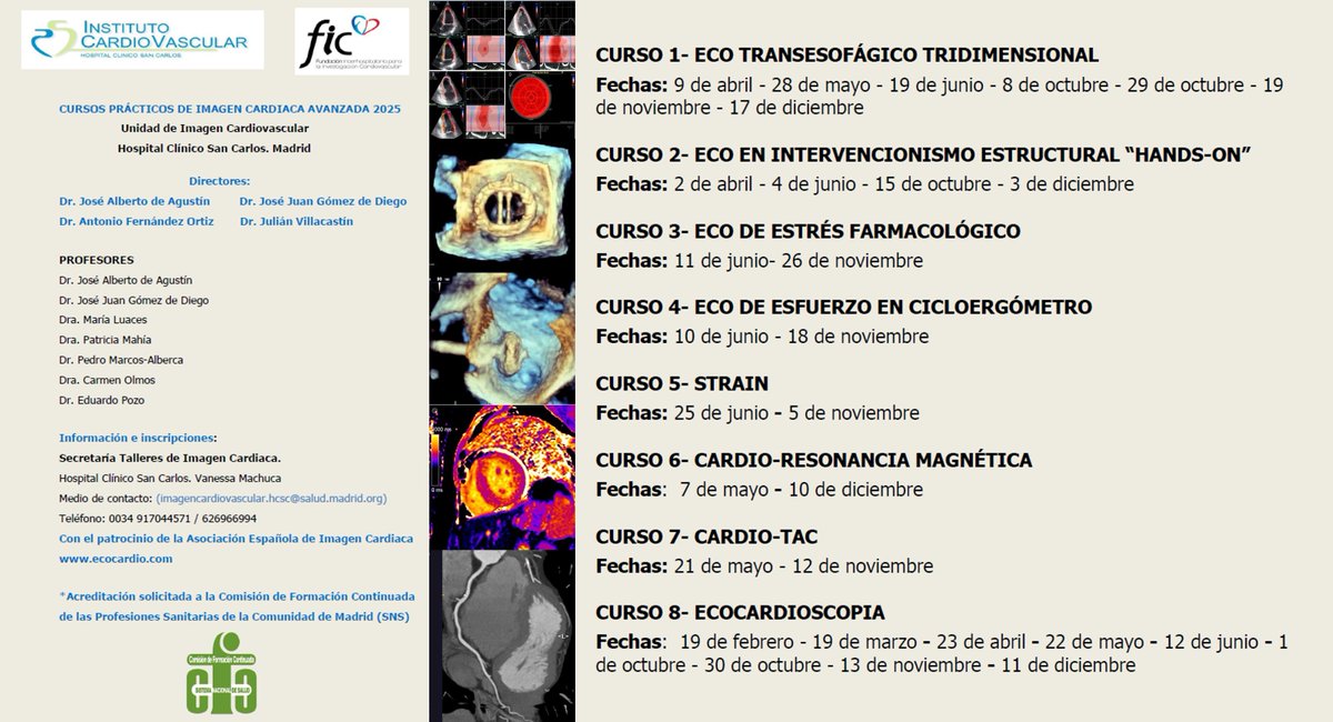 Alberto de Agustin (@doctordeagustin) on Twitter photo Reserva ya tu plaza en los Talleres Prácticos de Imagen Cardiaca 2025. La oferta más amplia en cursos de Imagen Cardiovascular. Cursos acreditados por el SNS cursosimagencardiaca.com/talleres
<a href="/CardioRed1/">CardioRed 1</a> Reserva ya tu plaza en los Talleres Prácticos de Imagen Cardiaca 2025. La oferta más amplia en cursos de Imagen Cardiovascular. Cursos acreditados por el SNS cursosimagencardiaca.com/talleres
<a href="/CardioRed1/">CardioRed 1</a>