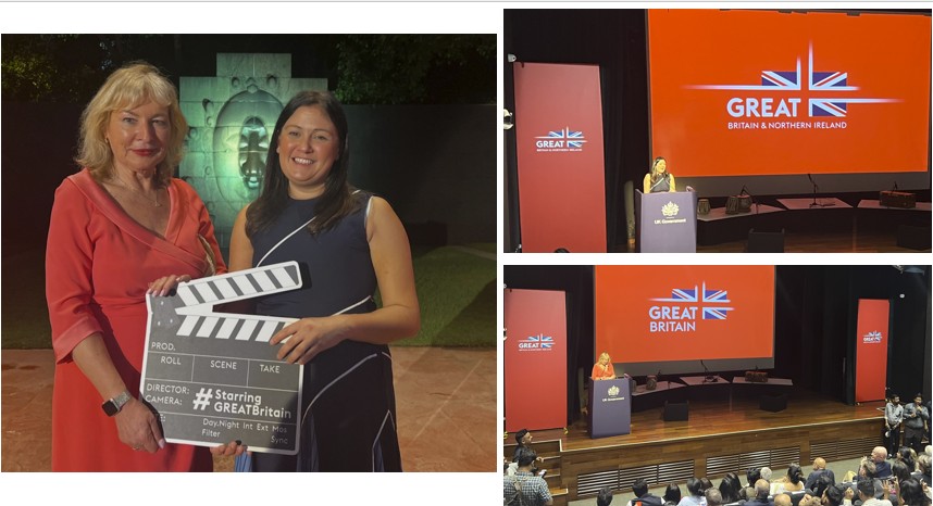 VisitBritain Biz (@visitbritainbiz) on Twitter photo Fantastic to showcase #StarringGREATBritain in #India as part of <a href="/DCMS/">Department for Culture, Media and Sport</a> Culture Sec's <a href="/lisanandy/">Lisa Nandy MP</a>'s visit, including at our <a href="/GREATBritain/">GREAT Britain and Northern Ireland Campaign</a> reception hosted <a href="/Lindy_Cameron/">Lindy Cameron</a> <a href="/UKinIndia/">UK in India🇬🇧🇮🇳</a> with <a href="/BritishCouncil/">British Council</a>. Using huge draw of films/tv we're boosting growth to #Britain #livingbridge🇬🇧🇮🇳 Fantastic to showcase #StarringGREATBritain in #India as part of <a href="/DCMS/">Department for Culture, Media and Sport</a> Culture Sec's <a href="/lisanandy/">Lisa Nandy MP</a>'s visit, including at our <a href="/GREATBritain/">GREAT Britain and Northern Ireland Campaign</a> reception hosted <a href="/Lindy_Cameron/">Lindy Cameron</a> <a href="/UKinIndia/">UK in India🇬🇧🇮🇳</a> with <a href="/BritishCouncil/">British Council</a>. Using huge draw of films/tv we're boosting growth to #Britain #livingbridge🇬🇧🇮🇳