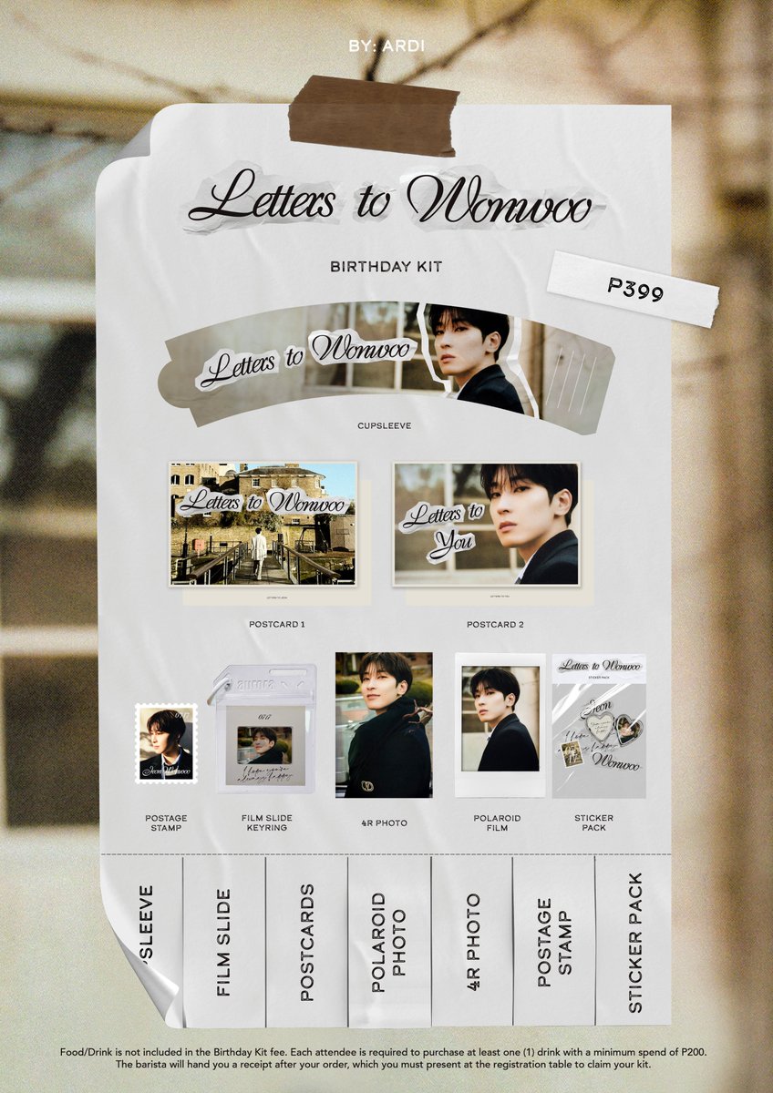 delirell's tweet image. Letters to Wonwoo Birthday CSE

A come-and-go birthday cupsleeve event for those who find comfort in calm moments, soft film tones, and gentle words. ☕💌

📍 Coffeebay Ayala Fairview Terraces
📆 July 12, 2025 | 10AM–5PM

forms.gle/LDAdsS2ZYMUyph…

#LetterstoWonwoo #CSE #PH