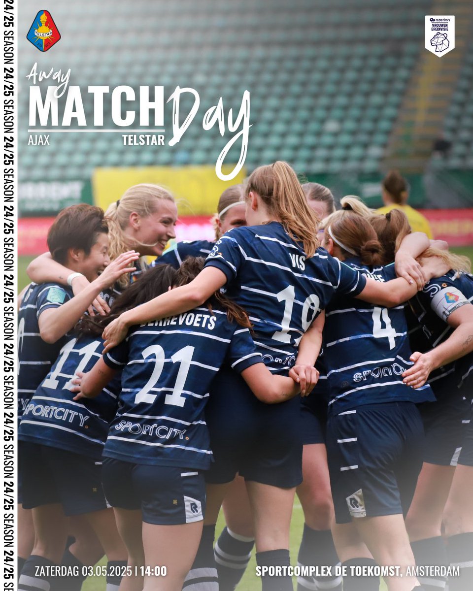𝐀𝐰𝐚𝐲𝐝𝐚𝐲 𝐯𝐬 𝐀𝐣𝐚𝐱💥

De Witte Leeuwinnen nemen het vanmiddag op tegen Ajax. Er wordt om 14:00 afgetrapt in Amsterdam!

Kom jij ons vanmiddag aanmoedigen? 🤍

#WitteLeeuwinnen | #ajaTEL