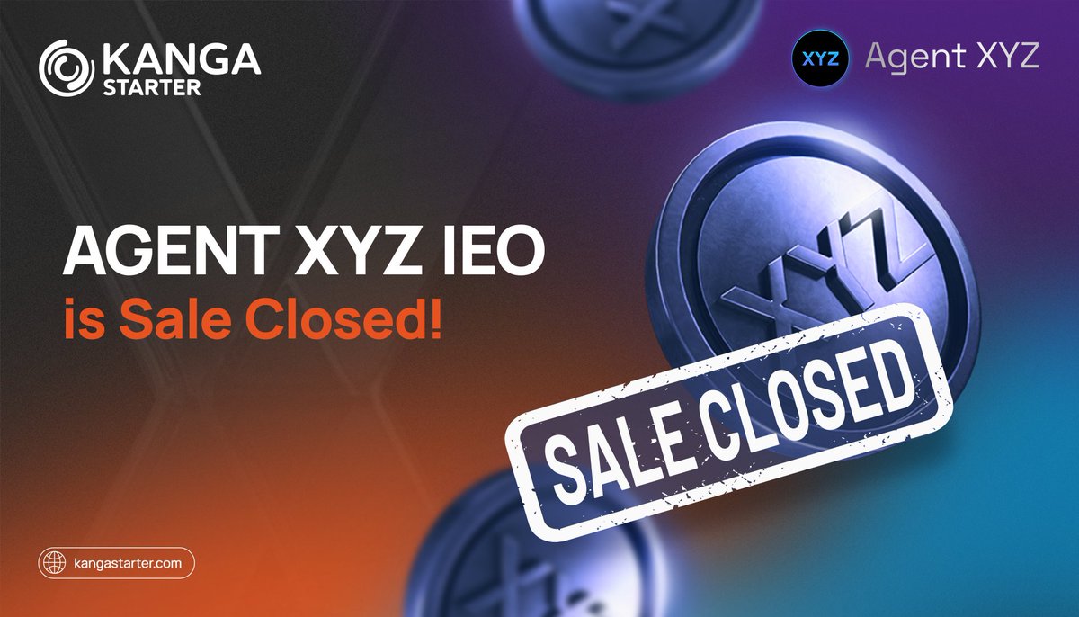 🚨 AgentXYZ IEO is officially closed! 🚨

A big THANK YOU to everyone who participated in the seed round!

We're excited about what’s coming next, including token listings, platform updates, and new features.

Stay in the loop:
Telegram: t.me/agentxyzai 
Twitter: