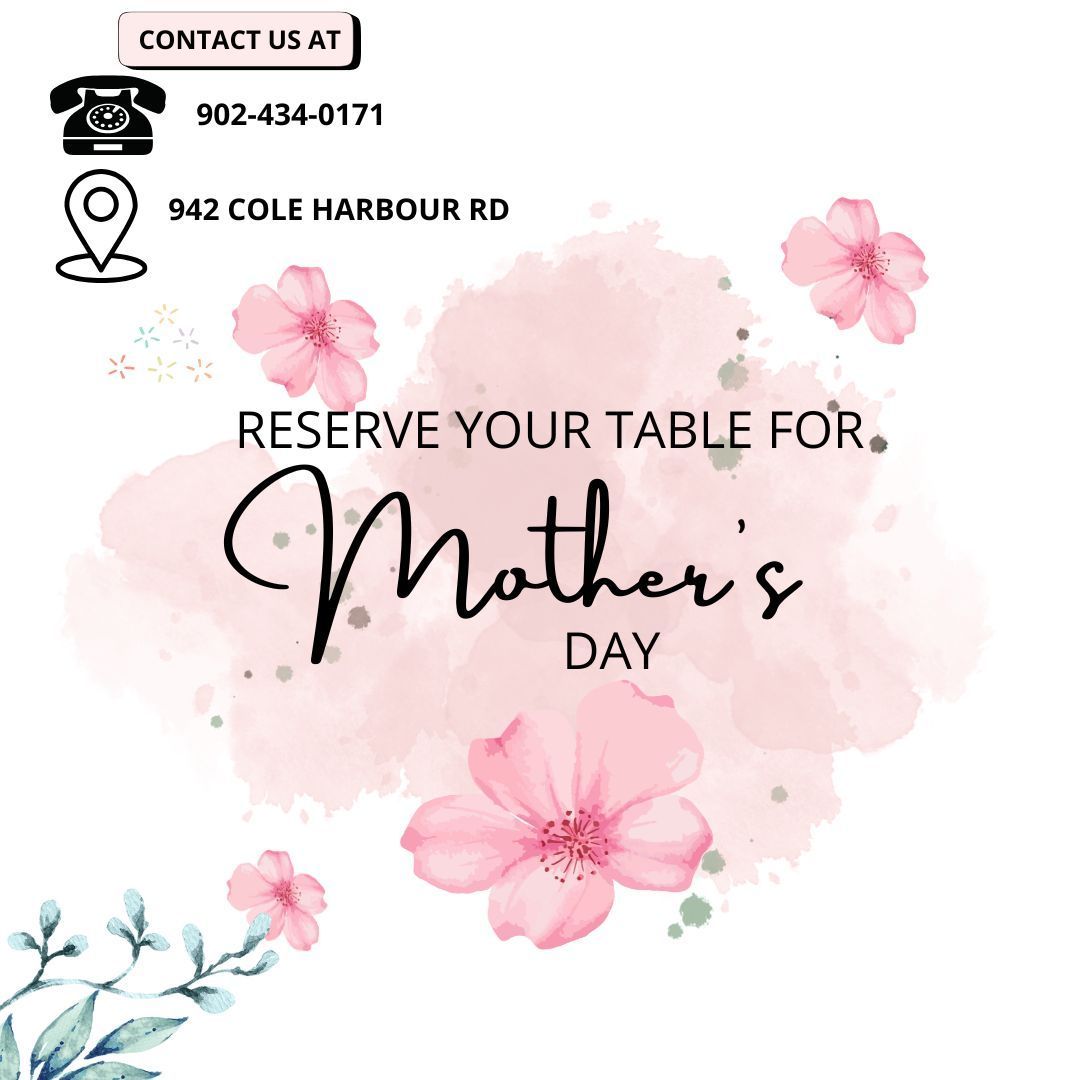 Mother's Day is just around the corner! 🌸 Celebrate the extraordinary women in your life with a special meal at the Palladium. Make your reservation today to secure your table! 
☎️ 902-434-0171
 #MothersDay2025 #ReserveYourTable #Supportlocal