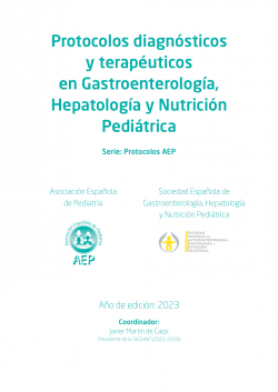 Consulta los nuevos Protocolos diagnósticos y terapéuticos en Gastroenterología, Hepatología y Nutrición Pediátrica. Actualizados en este 2023. Desarrollados por el <a href="/seghnp/">SEGHNP</a> incorporando todas las últimas evidencias. Accede al enlace: aeped.es/documentos/pro…