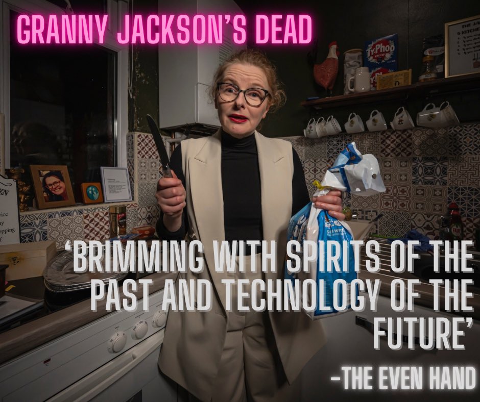 Come join the session to end all sessions!

Sing, laugh, dance and remember her for the woman she was at this immersive wake.

Granny Jackson’s Dead… and she’s in Ballymoney
TODAY: limited tickets
TOMORROW: almost sold out
🎟️. tickettailor.com/events/bigtell…
#itswhatshewouldhavewanted