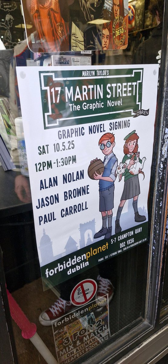 And a SIGNING!

Paul will be with writer Alan Nolan and artist <a href="/Jason1Kent/">Jason I make Comics! Browne</a> at <a href="/FPDublin/">Forbidden Planet Dublin</a> next Saturday from noon!

Come say hi!