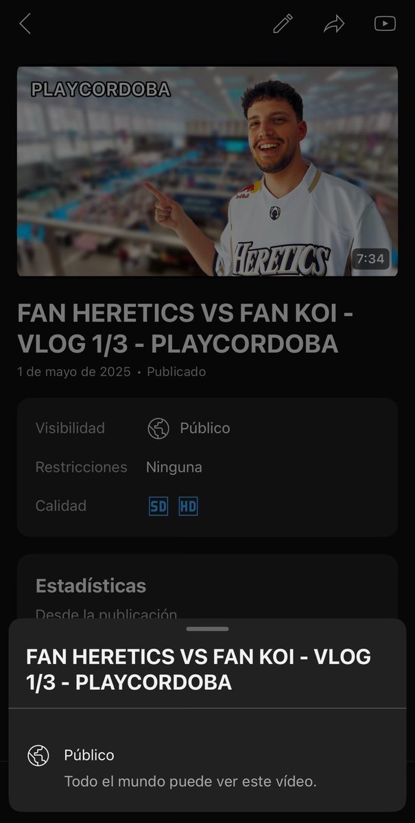 Me ha ocurrido una cosa de rookie en YouTube 🔴

Al parecer la supuesta canción que he metido en el vlog “no tenía copy” (y sí tenía pero el autor daba permiso a ponerla en el vídeo, que no es lo mismo 😠) peeeero aunque de permiso a usarse, al tener copyright tiene restricciones