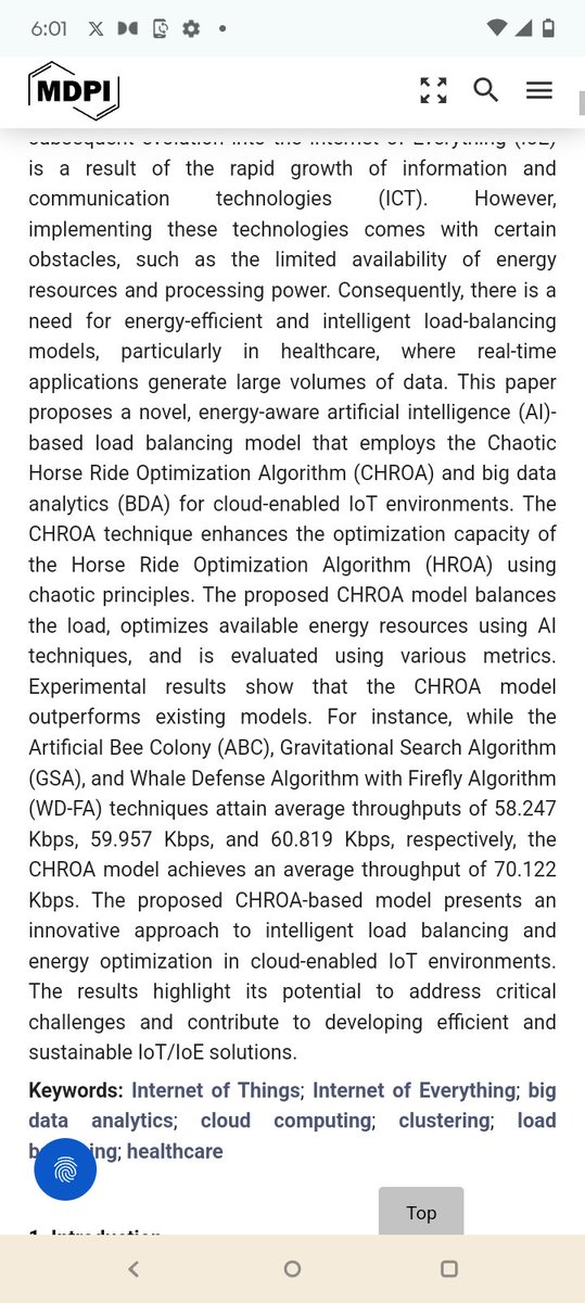 Ryansikorski10's tweet photo. The Chaotic Horse Ride Optimization Algorithm (CHROA) is a powerful tool for load balancing in bio-cyber interfaces and cloud-enabled Internet of Everything (IoE) environments. Its integration of chaos theory and hierarchical horse herds makes it highly effective in achieving optimal load distribution, energy efficiency, and system performance.
https://t.co/jGhCLvxdiu