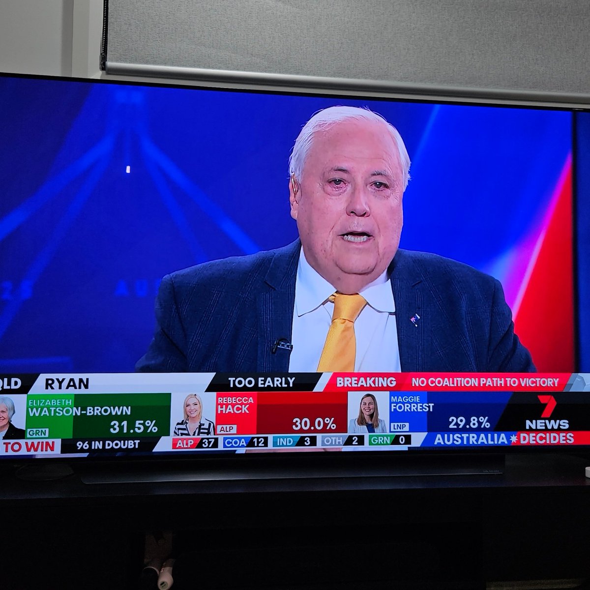 Gotta hand it to Clive Palmer for showing up to the 7 election panel post-mortem 
#AusVotes2025