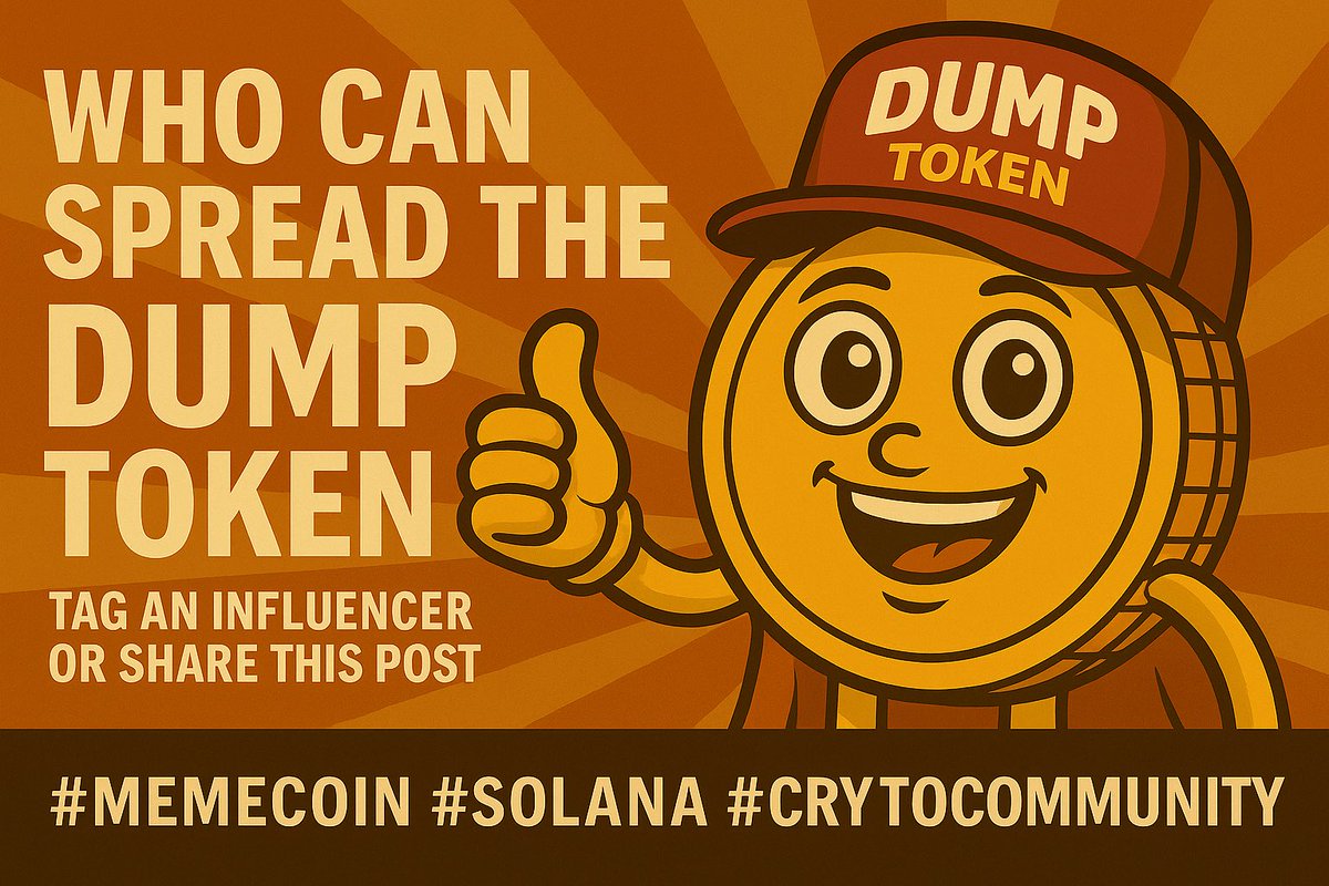 DUMP Token - official 𝕏 tweet media