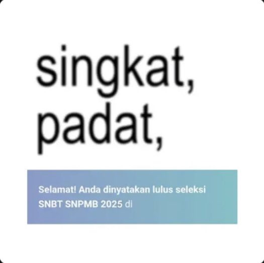 SEMOGA KITA SEMUA LOLOS SNBT UTBK 2025 AAMIIN