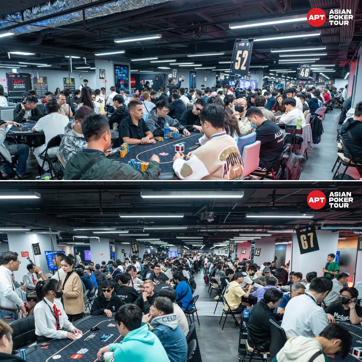 fleung22's tweet image. #APTTaipei2025 making history by absolutely shattering the record books for poker in SE Asia -- as the Main Event had 2,547 entries and a NT$121M (~USD $3.8M) prize pool! 😊The poker festival itself is EASILY on pace for 22,000+ entrants and will award more than USD $19 MILLION…