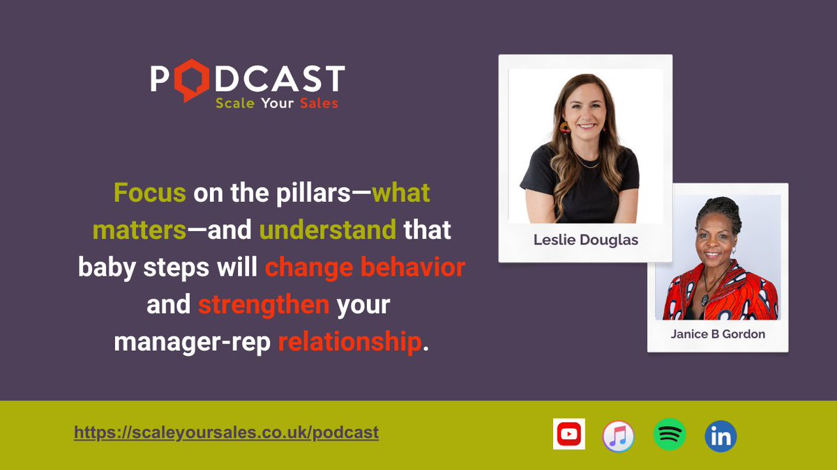 #ScaleYourSales #Podcast with guest #LeslieDouglas, reveals how to build a high-performing, human-centered sales force. Watch &amp; subscribe <a href="/YouTube/">YouTube</a>, rate &amp; review <a href="/iTunes/">iTunes</a> youtu.be/UXLt6wnjGg8