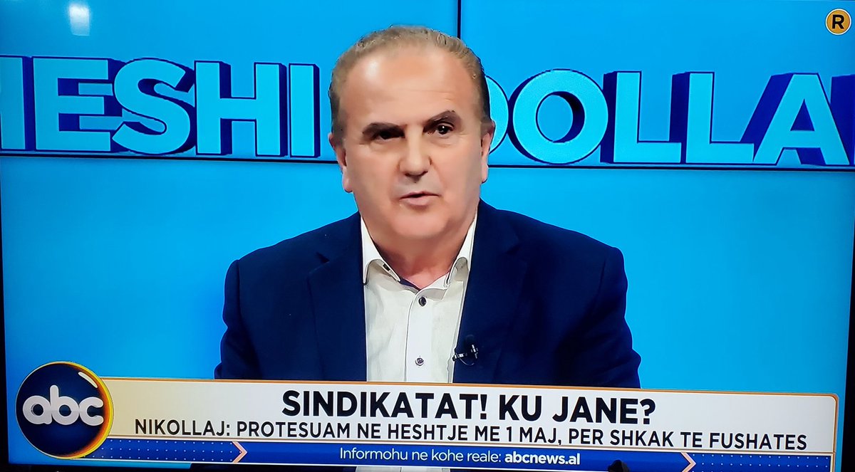 AnisaSubashi1's tweet photo. 02.05.2025, at ABC News "Sheshi i dollarit", by Bardhi Sejdarasi, to discuss May 1, Trade Unions.
🎙 Kol Nikollaj, @KSSH_ALBANIA President
🎙 Anisa Subashi, @KSSH_ALBANIA Vice &amp; General Secretary of Federation of TU of Public Administration and Civil Service of Albania https://t.co/cGmwZlrIXD