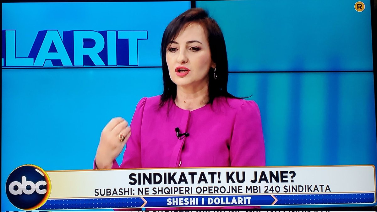 AnisaSubashi1's tweet photo. 02.05.2025, at ABC News "Sheshi i dollarit", by Bardhi Sejdarasi, to discuss May 1, Trade Unions.
🎙 Kol Nikollaj, @KSSH_ALBANIA President
🎙 Anisa Subashi, @KSSH_ALBANIA Vice &amp; General Secretary of Federation of TU of Public Administration and Civil Service of Albania https://t.co/cGmwZlrIXD