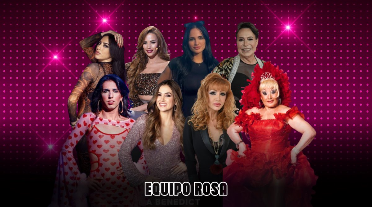 El equipo rosa sigue igual que siempre, formado por:

@LailaBigRace @CristiniBigRace <a href="/claudiaBavel_/">Claudia Bavel</a> @BenitaBigRace <a href="/INFANTAbigrace/">INFANTA</a> @MaicaBigRace <a href="/YurenaBigRace/">Yurena BigRace 💘</a> <a href="/AramisBigRace/">Aramis Fuster💘</a> 

 #BigRaceGala4