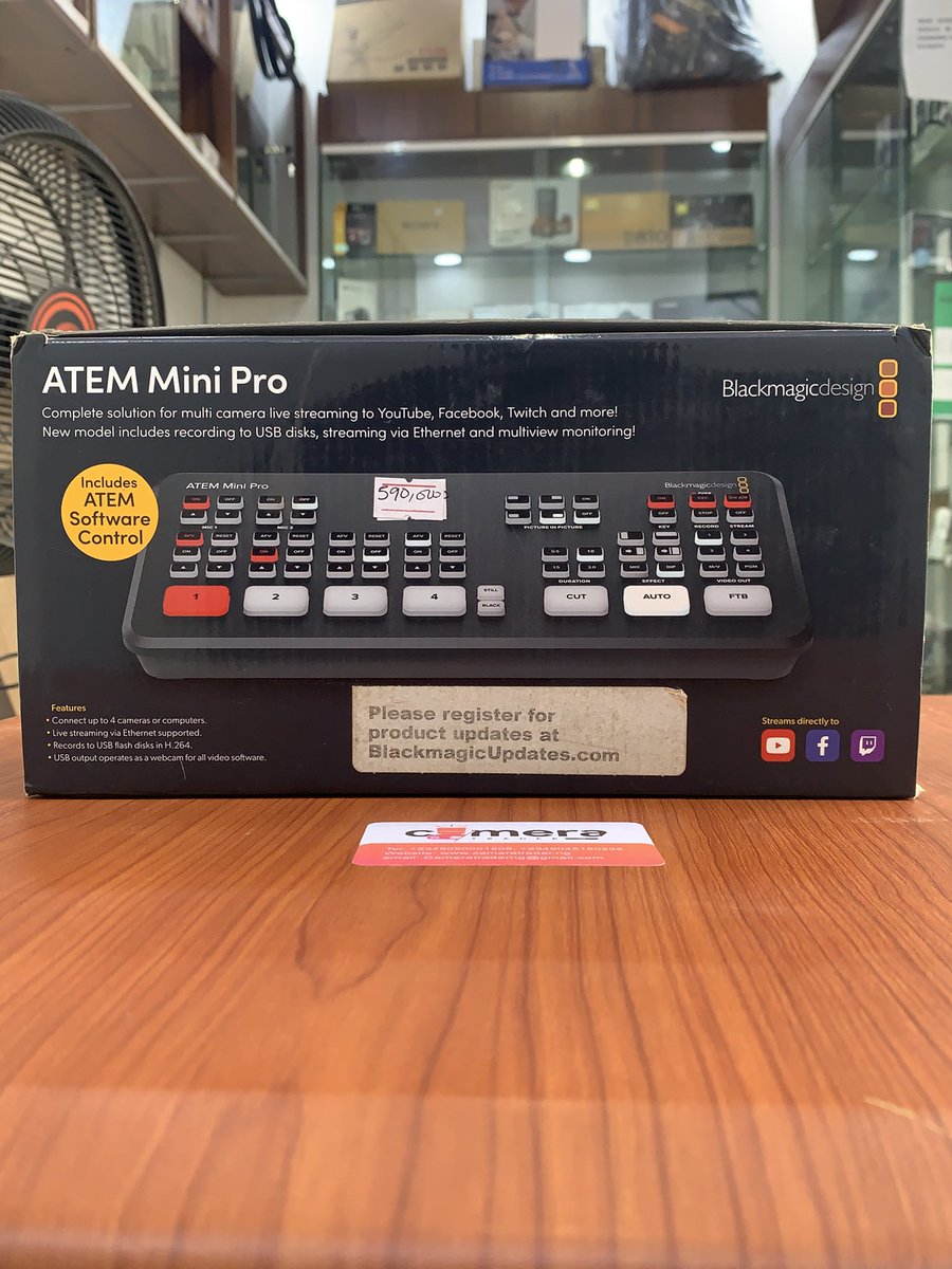 cameratraderng's tweet image. Blackmagic Design ATEM Mini Pro HDMI Live UK Used 

&amp;lt;&amp;lt;&amp;lt;&amp;lt;&amp;lt;&amp;lt;&amp;lt;&amp;lt;&amp;gt;&amp;gt;&amp;gt;&amp;gt;&amp;gt;&amp;gt;
₦550,000.00

Call or Whatsapp
^
+2349090001206
+2349047021306

🛒 Shop now and unleash your creativity!

#atem #atemmini #atemminipro #atemminiblackmagic #blackmagic 
#LagosPhotographer #cameratraderofficial