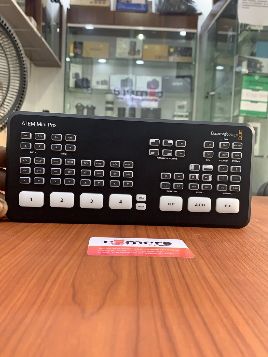 cameratraderng's tweet image. Blackmagic Design ATEM Mini Pro HDMI Live UK Used 

&amp;lt;&amp;lt;&amp;lt;&amp;lt;&amp;lt;&amp;lt;&amp;lt;&amp;lt;&amp;gt;&amp;gt;&amp;gt;&amp;gt;&amp;gt;&amp;gt;
₦550,000.00

Call or Whatsapp
^
+2349090001206
+2349047021306

🛒 Shop now and unleash your creativity!

#atem #atemmini #atemminipro #atemminiblackmagic #blackmagic 
#LagosPhotographer #cameratraderofficial