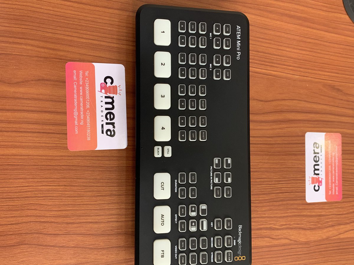 cameratraderng's tweet image. Blackmagic Design ATEM Mini Pro HDMI Live UK Used 

&amp;lt;&amp;lt;&amp;lt;&amp;lt;&amp;lt;&amp;lt;&amp;lt;&amp;lt;&amp;gt;&amp;gt;&amp;gt;&amp;gt;&amp;gt;&amp;gt;
₦550,000.00

Call or Whatsapp
^
+2349090001206
+2349047021306

🛒 Shop now and unleash your creativity!

#atem #atemmini #atemminipro #atemminiblackmagic #blackmagic 
#LagosPhotographer #cameratraderofficial