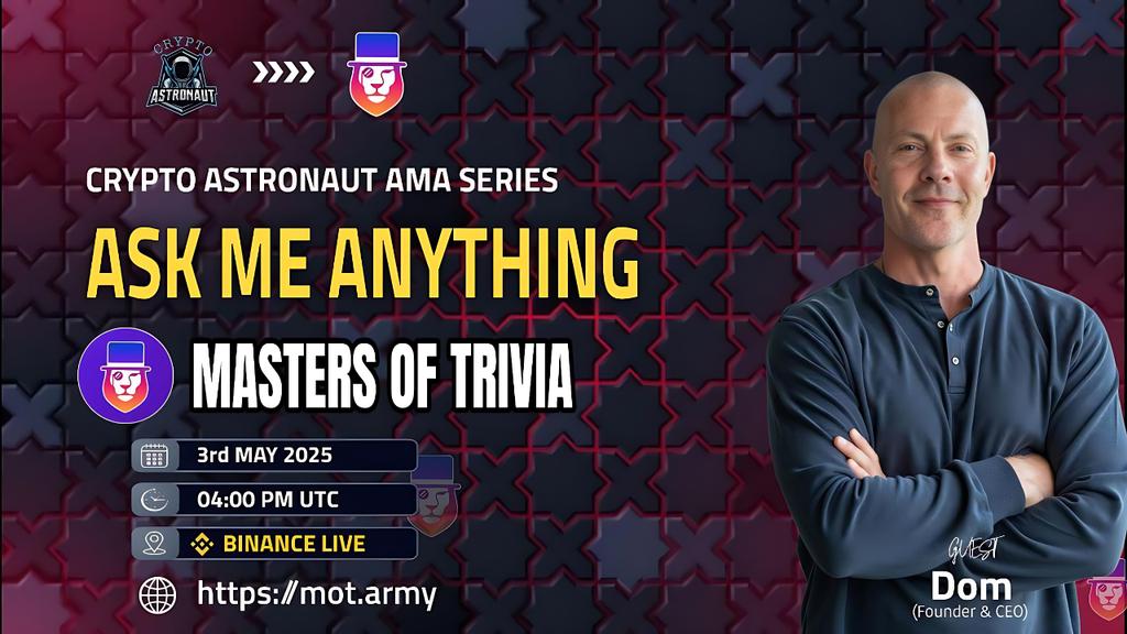CryptoAs_TW's tweet photo. We are pleased to Announce our next AMA! With Masters of Trivia

🔶𝗕𝗜𝗡𝗔𝗡𝗖𝗘 𝗟𝗜𝗩𝗘 🔶 

🎁Reward: $100 USDT

🏠Venue: https://t.co/a7cmgl4s4f

📆Date: 3rd May 2025

🕒Time: 04:00 PM UTC 

🔰RULES
💠  Like,Retweet & Follow & Comment