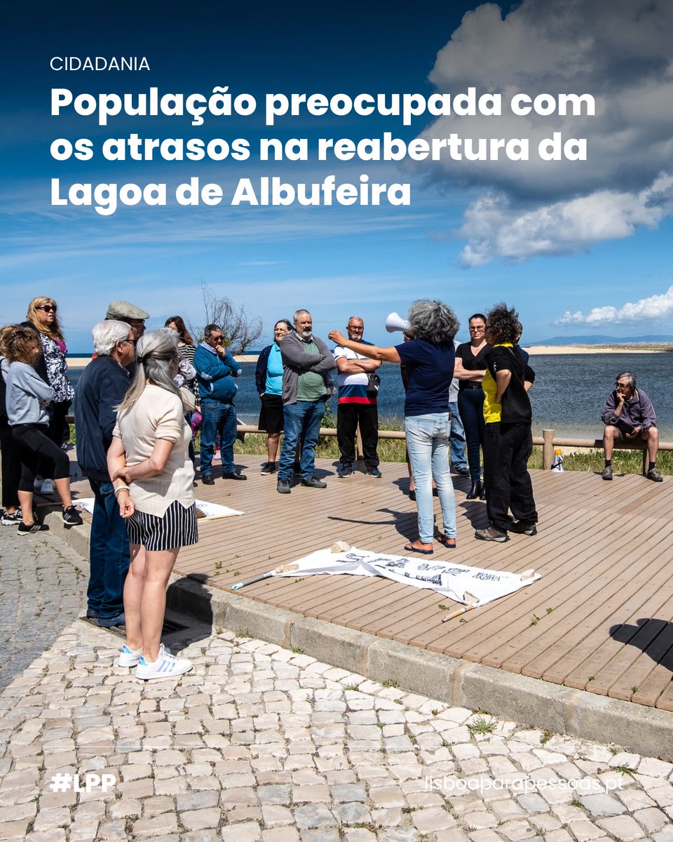 Com a época balnear a aproximar-se e a prometida obra de desassoreamento ainda por arrancar, alguns moradores e amigos da Lagoa de Albufeira, em Sesimbra, saíram à rua para protestar contra os atrasos nessa reabertura da lagoa ao mar.

Lê mais aqui: lisboaparapessoas.pt/2025/05/02/lag…