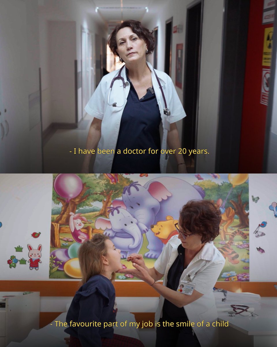 UNICEF_ECA's tweet photo. As both a mother and a doctor Anca Băncescu knows what is at stake when children aren't vaccinated on time. After two decades of supporting families across Romania, hear her message on why vaccines matter: https://t.co/ho9BHXJyMr #HealthIsLife https://t.co/82LxeNxtXd
