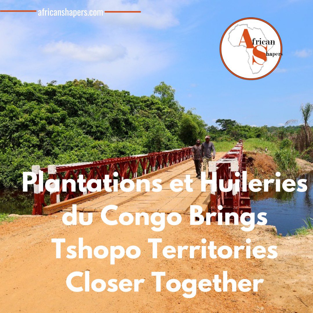 In April,<a href="/PHC_RDC/">Plantations et Huileries du Congo</a> inaugurated the Bokala-Wamba road and the Loleka bridge in Tshopo province, Democratic Republic of Congo.
These infrastructures facilitate trade and connect remote villages bit.ly/4iGJQHe