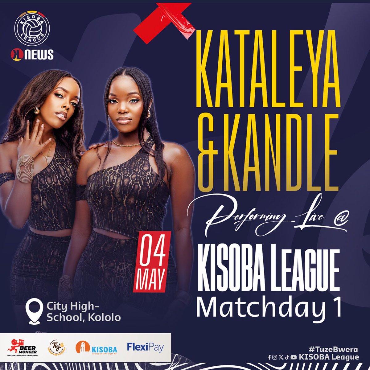 Bruno Alson M ๐บ๐ฌ (@brunoalsonm1) on Twitter photo Tomorrow Sunday is the day the Lord has made. <a href="/KISOBALeague/">KISOBA LEAGUE</a> resuming with a show by <a href="/kandkmusicug/">Kataleya & Kandle Music</a> We shall dance and be glad in it.
<a href="/valiantsk10/">Valiants</a>
<a href="/JamaicanBees/">Jamaican Bees</a>
<a href="/galaxyk14fc/">Team Galaxy</a>
<a href="/Eminentsk17/">EMINENTS</a> Tomorrow Sunday is the day the Lord has made. <a href="/KISOBALeague/">KISOBA LEAGUE</a> resuming with a show by <a href="/kandkmusicug/">Kataleya & Kandle Music</a> We shall dance and be glad in it.
<a href="/valiantsk10/">Valiants</a>
<a href="/JamaicanBees/">Jamaican Bees</a>
<a href="/galaxyk14fc/">Team Galaxy</a>
<a href="/Eminentsk17/">EMINENTS</a>