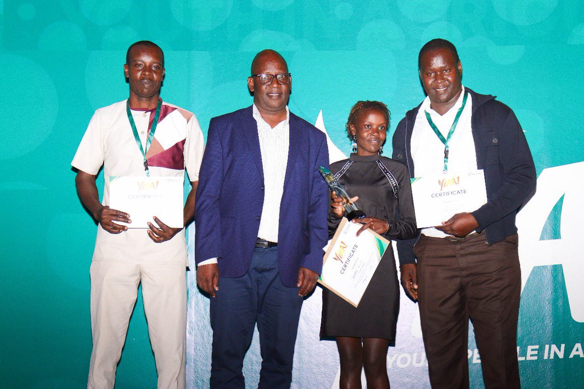 🎊 Congratulations to our Young People in Agriculture Awards, Other Categories Winners! 🎊

Winner: Sharon Kiptoo from North Rift
1st Runner-up: Brian Otieno from Nyanza
2nd Runner-up: Collins M Gavihi from Western

🇰🇪 Kenya’s youth are brimming with potential, and with YIAA!