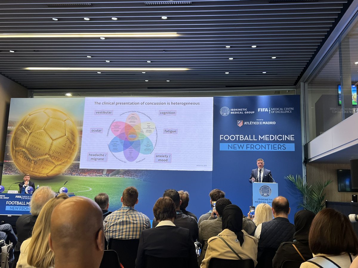 European Federation Sports Medicine Associations (@efsma_eu) on Twitter photo Great session from <a href="/FIFAMedical/">FIFA Medical Network</a>
#FIFA medical director <a href="/andy_massey/">Dr Andy Massey</a> on strategies how to return to performance/ play graduated criteria
Uniformal data needed, be aware of sport specific and individual graduated stepwise approach ! Great session from <a href="/FIFAMedical/">FIFA Medical Network</a>
#FIFA medical director <a href="/andy_massey/">Dr Andy Massey</a> on strategies how to return to performance/ play graduated criteria
Uniformal data needed, be aware of sport specific and individual graduated stepwise approach !