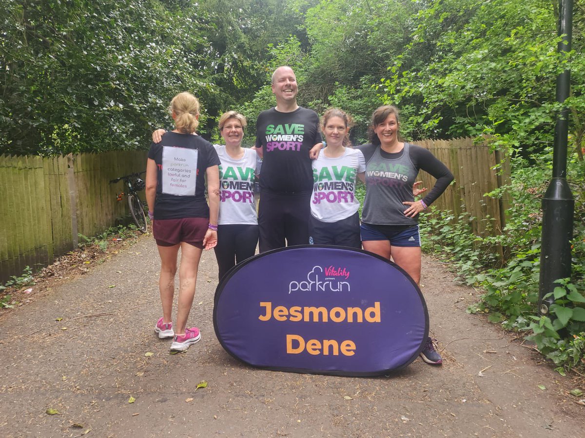 Women's Rights Network - WRN (@womensrightsnet) on Twitter photo Three Saturdays since the Supreme Court Judgment. Our members and friends were at parkrun this morning reminding everyone that <a href="/parkrunUK/">parkrun UK</a> is still flouting the Supreme Court Judgment.
For those at the backโฆ if you offer a Female Category that must be for women ONLY, thatโs Three Saturdays since the Supreme Court Judgment. Our members and friends were at parkrun this morning reminding everyone that <a href="/parkrunUK/">parkrun UK</a> is still flouting the Supreme Court Judgment.
For those at the backโฆ if you offer a Female Category that must be for women ONLY, thatโs