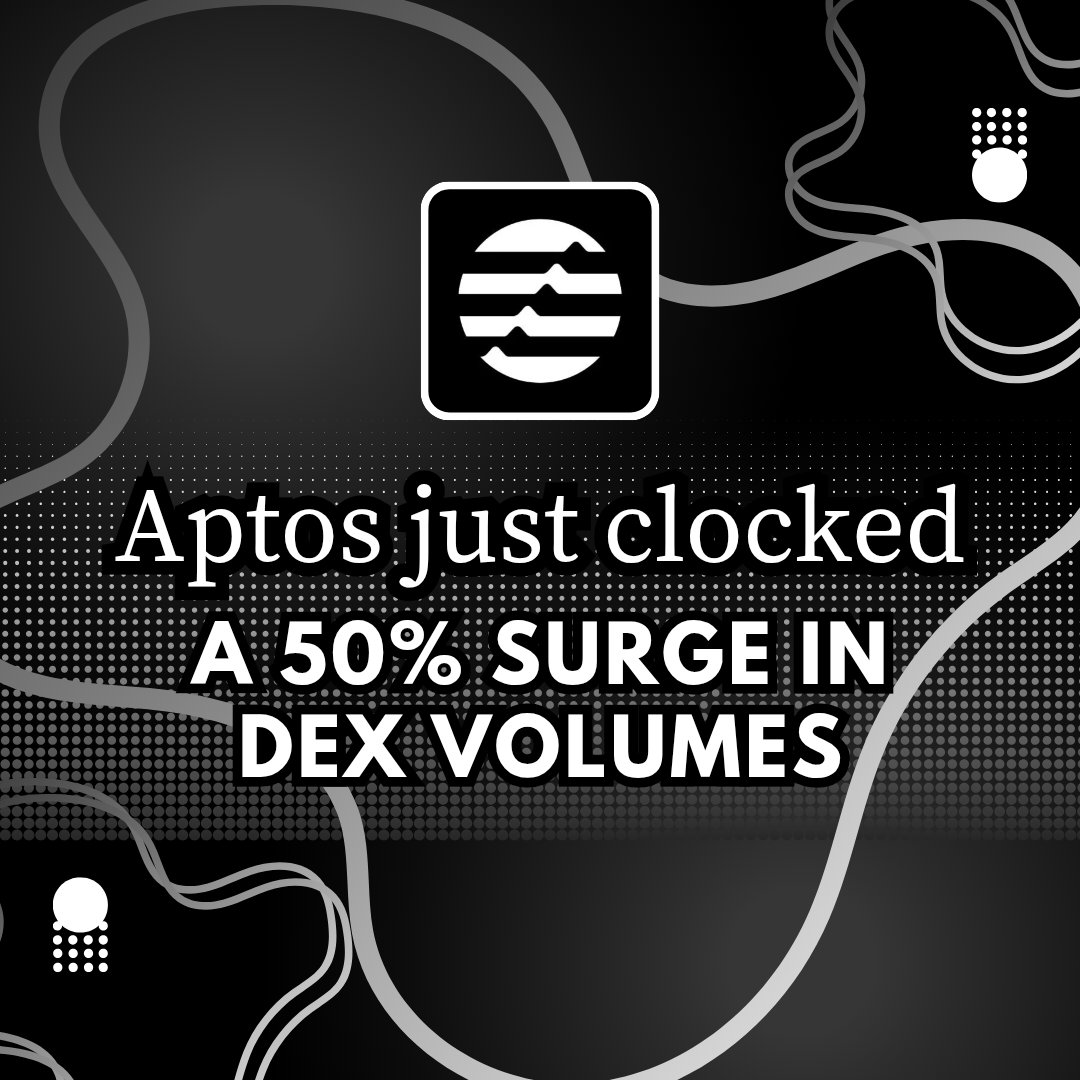 Kiyomi_Crypto's tweet photo. Hello #APTFam ๐,
DEX volume on @Aptos just pumped 50%.
And thatโs before
๐ Dynamic transaction composers
๐ Higher-order functions
๐ On-chain logic evolving into modular code
Soon, smart contracts wonโt just run.
Theyโll orchestrate.
#Aptos is about to go full galaxy brain. https://t.co/ulV5chZuHM