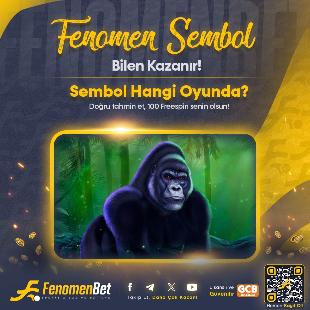🔥Sembol hangi oyuna ait? 

🤔 Doğru tahmini yapan ilk 20 kişi 100 Freespin kazanıyor! 🎯

🏆Tahmin et, kazan !🤑

#fenomenbet #fenomenbetgiriş 
🟡fenoadres.com/sosyaltwitter