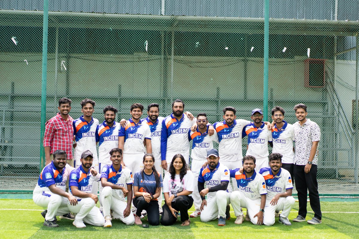 inciemtech's tweet photo. Today, Team Inciem made its debut in the Corporate Bash League 2025 at United Sports Center. It was our first-ever corporate tournament—a brand-new team, no prior matches together, but full of energy and heart.

#inciem #teaminciem #TeamInciem #CorporateBashLeague2025 #FirstMatch https://t.co/ziDsJk7gIc