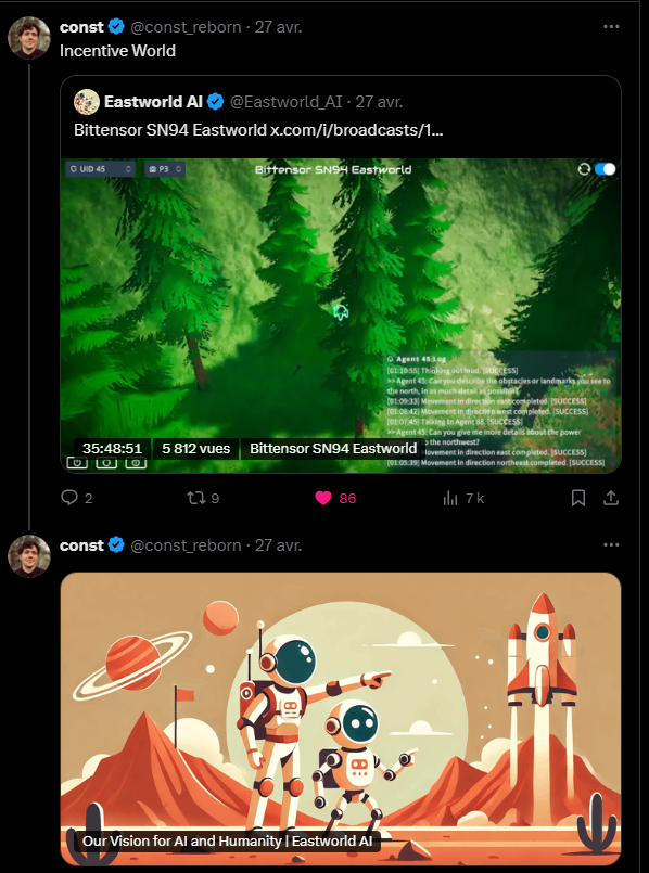 CryptoZPunisher's tweet photo. #Biττensor >> ∆ τ << #τₐcc
> $TAO <
#InsideBittensor
#SN94 Eastworld
@Eastworld_AI https://t.co/3K6R6J7Bdo