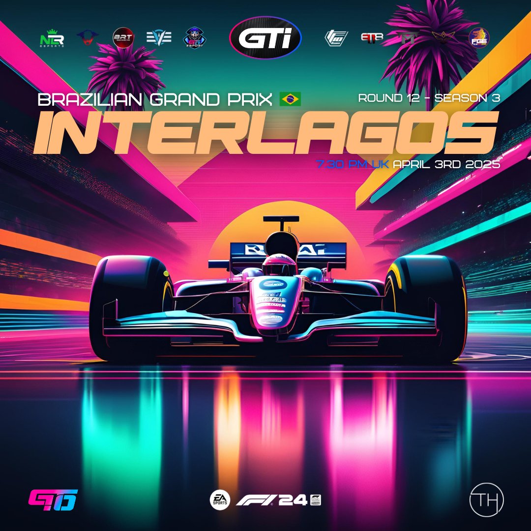 🏁RACE DAY - BRAZIL GP 🇧🇷🏁

Join us tonight on Twitch at 8.30PM CET / 7.30PM UK for the final round ! 🔥
twitch.tv/grantrack10