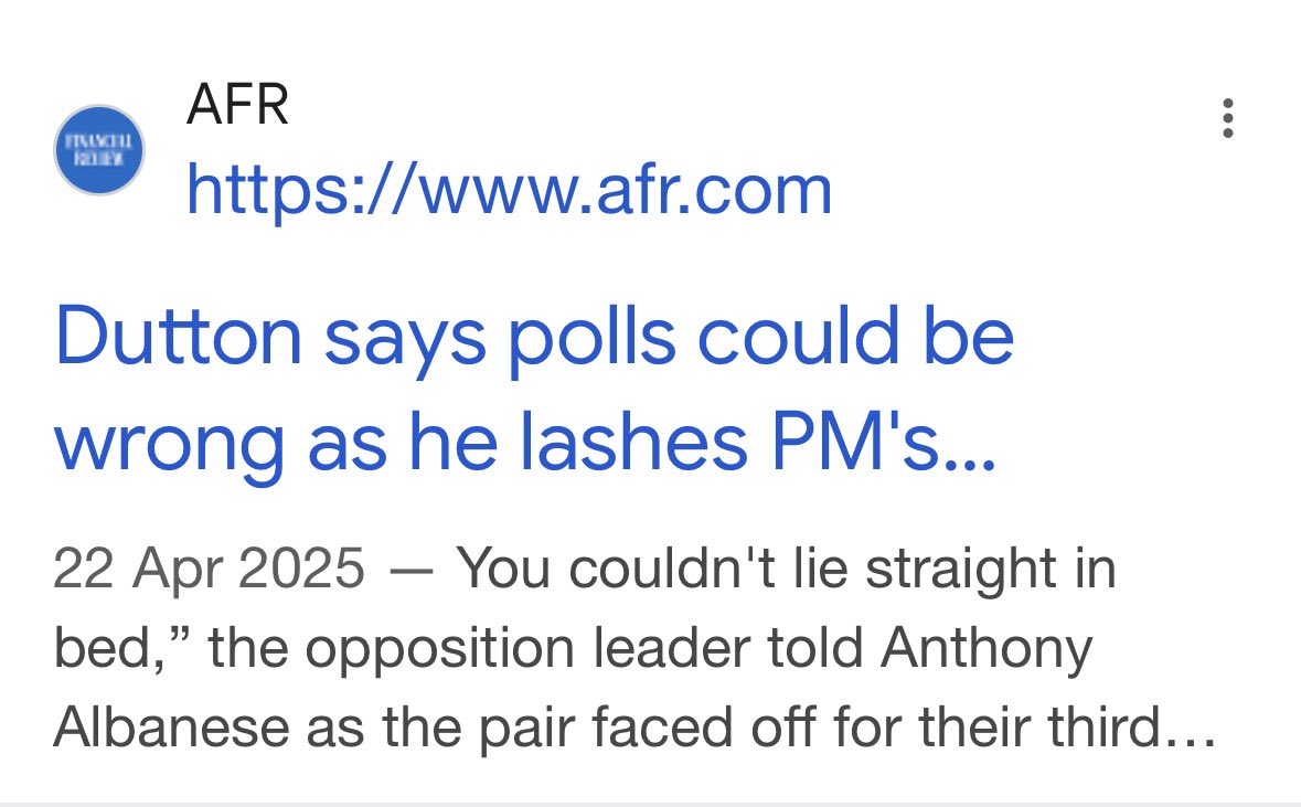 Peter Dutton was right. The polls were wrong.
#PeterDutton #AusVotes2025 #auspoI #ausvotes