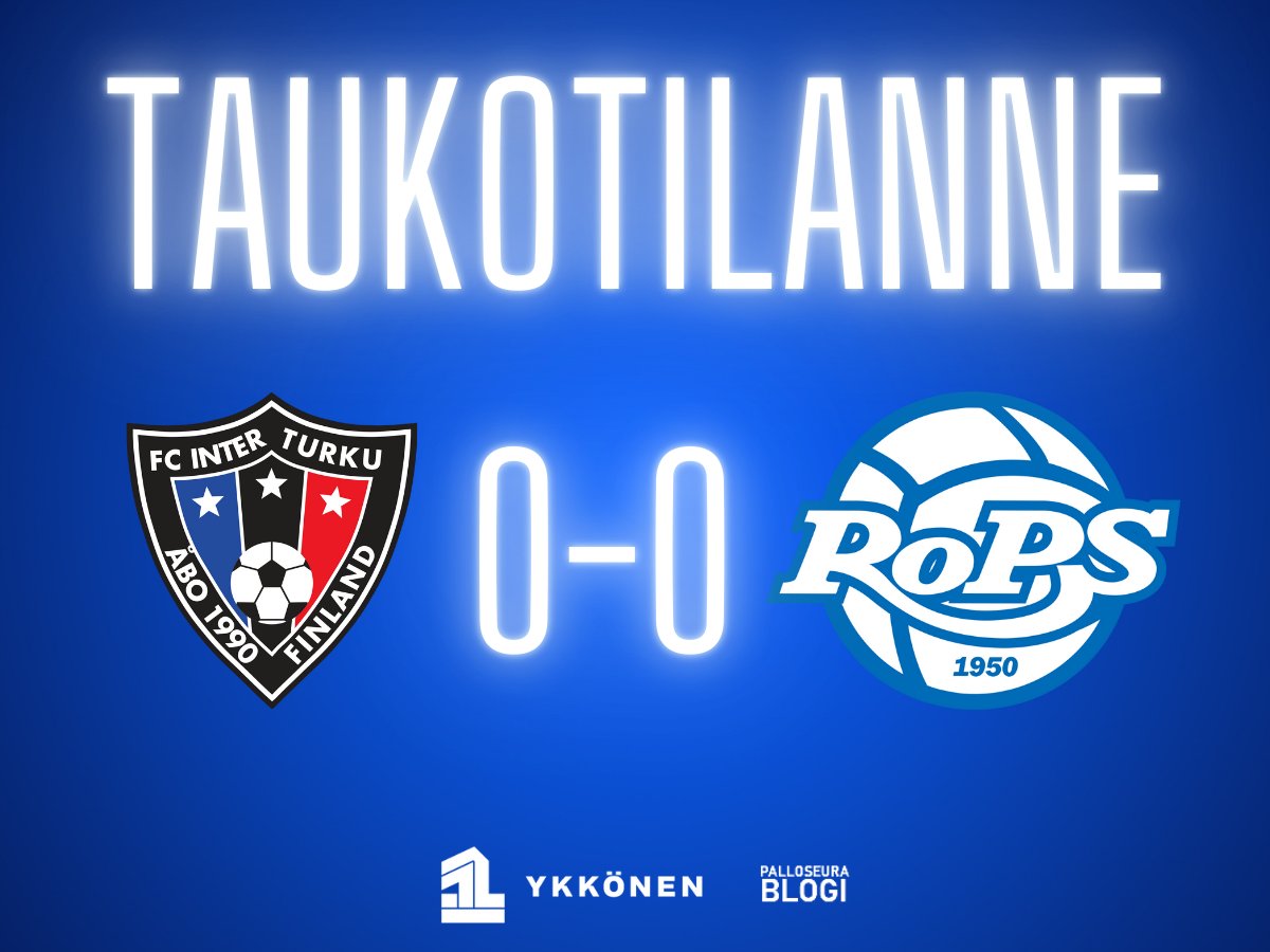 Palloseurablogi's tweet image. #FCInter2-#RoPS HT 0-0. Vielä ei ole nähty maaleja Veritaksella, joten kaikki on siis vielä tässä ottelussa mahdollista. Tsemppiä toiselle puolikkaalle siniset, hoidetaan pisteet mukaan pohjoiseen! 💙 #siniselläsydämellä #Ykkönen