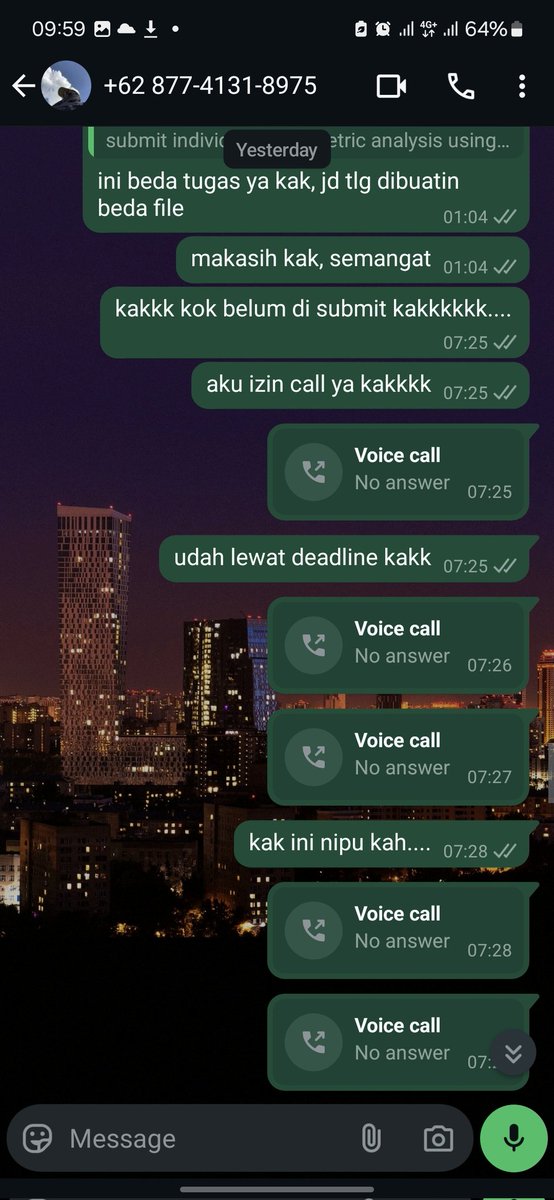 wimpsicalnight's tweet photo. @jokyiinyukjk tolol penipu

penipu joki udh bnyk korbannya @jokyiinyuuk, @jokyiinyukk &amp; @jokyiinyukjk  masih sama orang nya cmn beda akunnya aja 
no hpnya 087741318975 
Seabank 901575422601 A/n Shesillia #jokitugas #jokitugasmurah #jokitugaskuliah #zonauang https://t.co/e7lO14GCQ8