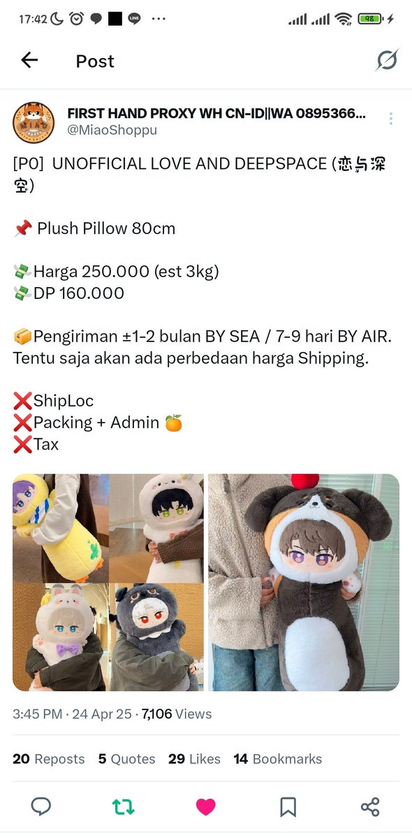rodianti_'s tweet photo. @dollmenfes @MiaoShoppu Yang penting coba. Done ya kak ✨✨ https://t.co/iAGwJIa7Cp